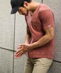 USAコットン スラブVネックSST