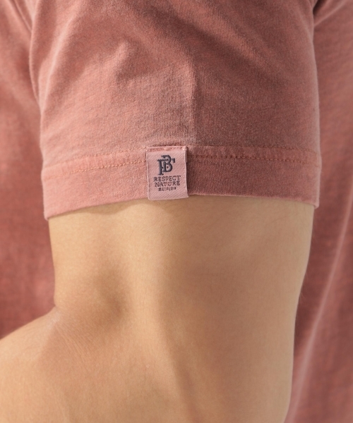 BAYFLOW（ベイフロー）の「USAコットン スラブVネックSST（Tシャツ/カットソー・メンズ・ホワイト/ベージュ/パープル/ネイビー/オリーブ/オレンジ・SMALL/MEDIUM/LARGE）」の21枚目の写真