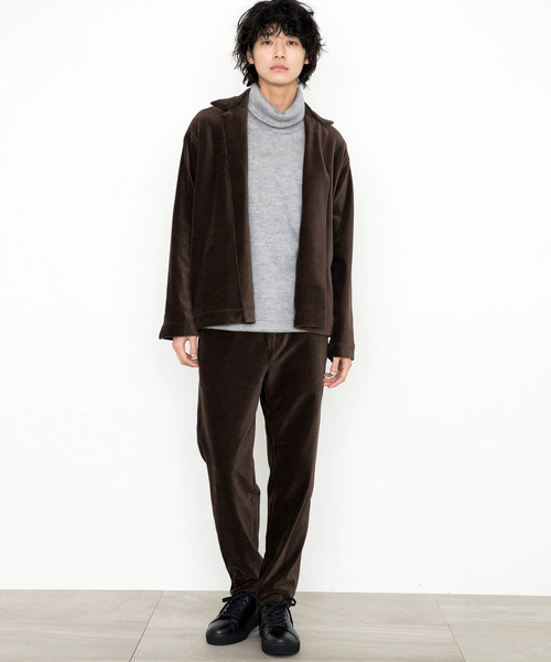 STUDIOUS（ステュディオス）の「【STUDIOUS】ニットコーデュロイスーパーストレッチイージーパンツ（その他パンツ・メンズ・ダークグリーン/ブラウン/ダークブラウン・1/2/3）」の5枚目の写真