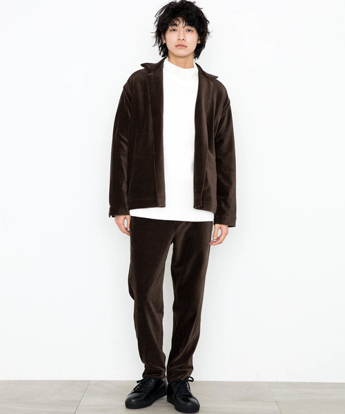 STUDIOUS（ステュディオス）の「【STUDIOUS】ニットコーデュロイスーパーストレッチイージーパンツ（その他パンツ・メンズ・ダークグリーン/ブラウン/ダークブラウン・1/2/3）」の6枚目の写真