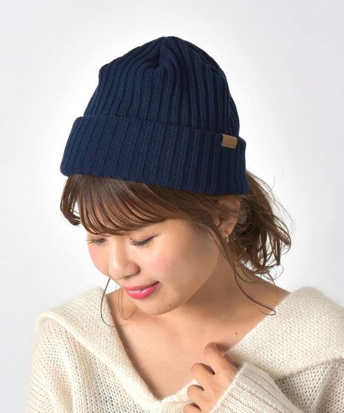 SHIPS JET BLUE（シップスジェットブルー）の「《made in Japan》SHIPS JET BLUE: アクリル リブニットキャップ（ニットキャップ/ビーニー・メンズ・ブラック/ベージュ/ネイビー/グレー/レンガ/ワイン・ONE SIZE）」の4枚目の写真