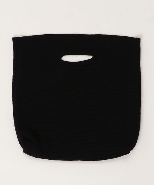 KOBE LETTUCE（コウベレタス）の「ナチュラルニットスクエアハンドバッグ＊トートバッグ/鞄/カバン/BAG/レディース[B1206]神戸レタス（トートバッグ・レディース・ブラック/ブラウン/グレイッシュベージュ・FREE）」の2枚目の写真