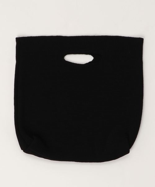 KOBE LETTUCE（コウベレタス）の「ナチュラルニットスクエアハンドバッグ＊トートバッグ/鞄/カバン/BAG/レディース[B1206]神戸レタス（トートバッグ・レディース・ブラック/ブラウン/グレイッシュベージュ・FREE）」の6枚目の写真