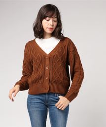 notch. | ケーブルニットカーディガン(カーディガン/ボレロ)