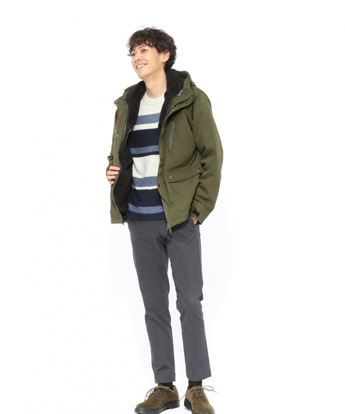 LAKOLE（ラコレ）の「【マシーンウォッシャブル】モヘヤストレッチプルオーバー / LAKOLE（ニット/セーター・メンズ・ネイビー/ボルドー/イエロー・MEDIUM/LARGE）」の11枚目の写真