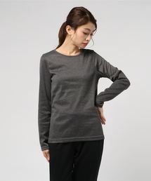 [Uネック/タートルネック]2TYPEあったか裏起毛ベーシックインナーTシャツ＊レディース/トップス[C3552]神戸レタス