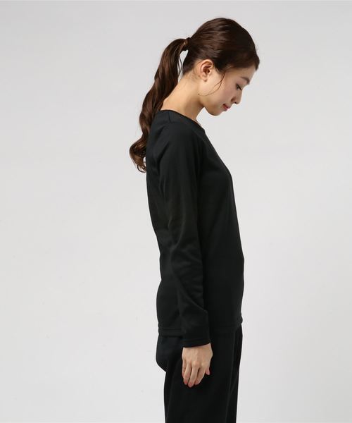 KOBE LETTUCE（コウベレタス）の「[Uネック/タートルネック]2TYPEあったか裏起毛ベーシックインナーTシャツ＊レディース/トップス[C3552]神戸レタス（Tシャツ/カットソー・レディース・ホワイト系その他/ブラック系その他/グレー系その他/アイボリー/ブラック/グレー・FREE）」の7枚目の写真