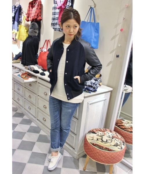 SLOBE IENA(スローブイエナ)の「ダイヤ柄編みニットプルオーバー。(ニット/セーター・レディース・アイボリー/イエロー/パープル・FREE)」の14枚目の写真