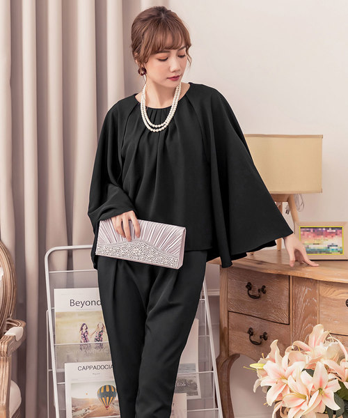 DRESS STAR（ドレス スター）の「フェイクパール×ラインストーンプリーツバッグ（クラッチバッグ・レディース・ブラック/ベージュ/シルバー・フリー）」の12枚目の写真