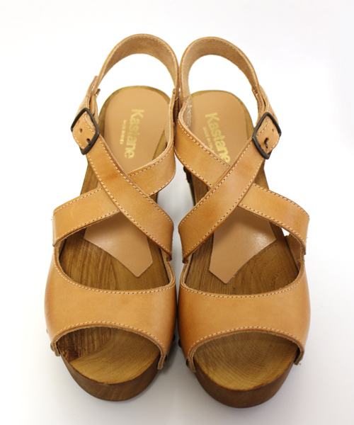 Kastane（カスタネ）の「【Kastane】クロスストラップサンダル（サンダル・レディース・キャメル/ベージュ/ブラック・39/35/36/38/37）」の12枚目の写真