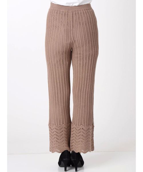 Ungrid（アングリッド）の「かぎ針ワイドパンツ（その他パンツ・レディース・オフホワイト/ベージュ・FREE）」の9枚目の写真