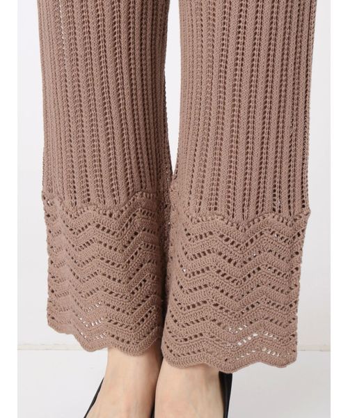 Ungrid（アングリッド）の「かぎ針ワイドパンツ（その他パンツ・レディース・オフホワイト/ベージュ・FREE）」の7枚目の写真