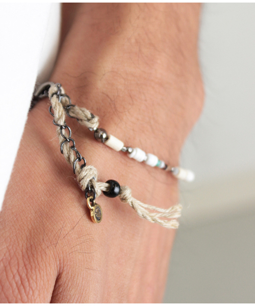 VIVIFY（ビビファイ）の「ブレスレット/ビーズ/ファイン（ブレスレット・メンズ・ホワイト/ブラウン/ダークブラウン・フリー）」の5枚目の写真