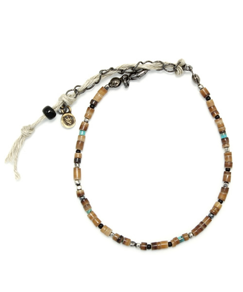 VIVIFY（ビビファイ）の「ブレスレット/ビーズ/ファイン（ブレスレット・メンズ・ホワイト/ブラウン/ダークブラウン・フリー）」の3枚目の写真