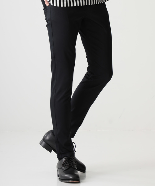 STUDIOUS（ステュディオス）の「【STUDIOUS】ハイパワーストレッチサテンスキニー（デニムパンツ・メンズ・ブルー/ブラック・3/1/2）」の15枚目の写真