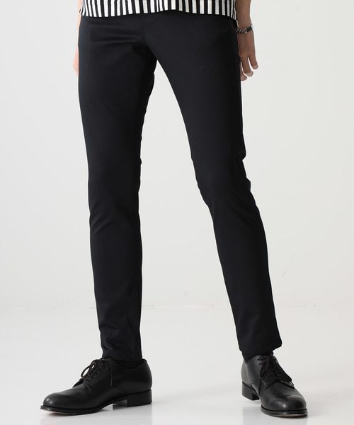 STUDIOUS（ステュディオス）の「【STUDIOUS】ハイパワーストレッチサテンスキニー（デニムパンツ・メンズ・ブルー/ブラック・3/1/2）」の11枚目の写真