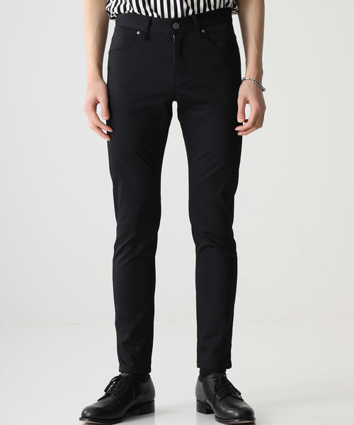 STUDIOUS（ステュディオス）の「【STUDIOUS】ハイパワーストレッチサテンスキニー（デニムパンツ・メンズ・ブルー/ブラック・3/1/2）」の6枚目の写真