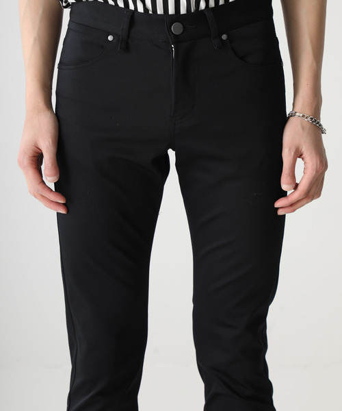 STUDIOUS（ステュディオス）の「【STUDIOUS】ハイパワーストレッチサテンスキニー（デニムパンツ・メンズ・ブルー/ブラック・3/1/2）」の21枚目の写真