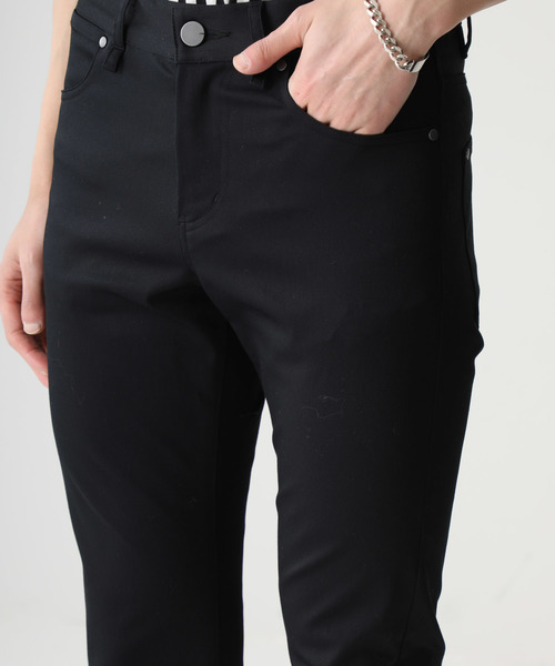 STUDIOUS（ステュディオス）の「【STUDIOUS】ハイパワーストレッチサテンスキニー（デニムパンツ・メンズ・ブルー/ブラック・3/1/2）」の14枚目の写真