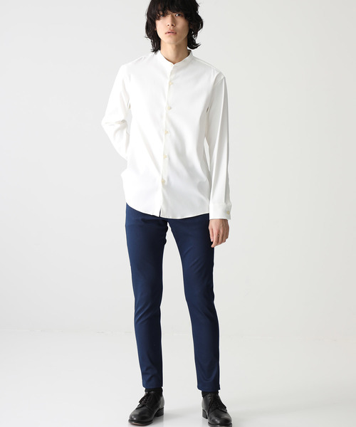 STUDIOUS（ステュディオス）の「【STUDIOUS】ハイパワーストレッチサテンスキニー（デニムパンツ・メンズ・ブルー/ブラック・3/1/2）」の12枚目の写真