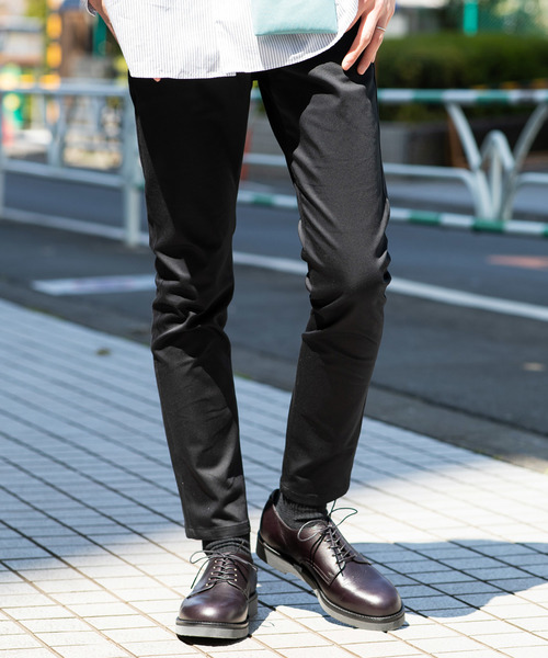 STUDIOUS（ステュディオス）の「【STUDIOUS】ハイパワーストレッチサテンスキニー（デニムパンツ・メンズ・ブルー/ブラック・3/1/2）」の22枚目の写真