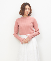 ワイドリブ2WAYプルオーバーニット