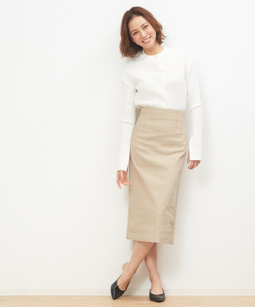 DESIGNWORKS（デザインワークス）の「ワイドリブ2WAYプルオーバーニット（ニット/セーター・レディース・ホワイト/グレイッシュブルー/ピンク/ブラック・38）」の13枚目の写真