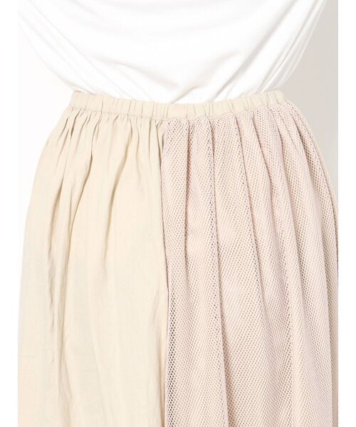 merry jenny(メリージェニー)の「メッシュレイヤードギャザースカート(スカート・レディース・オフホワイト/ブラック/ベージュ・FREE)」の8枚目の写真