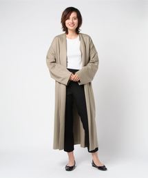 【08sircus】knit melton gown coat