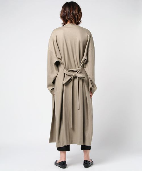 08sircus（ゼロエイトサーカス）の「【08sircus】knit melton gown coat（その他アウター・レディース・ベージュ・38）」の3枚目の写真