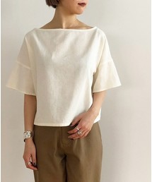 TODAYFUL | ボートネックリネンブラウス(シャツ/ブラウス)