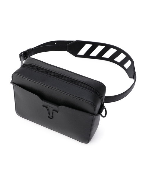 超美品‼️人気！オフホワイト サフィアーノ ダイアグ カメラバッグ ブラック ESTNATION（エストネーション）の「OFF-WHITE / 