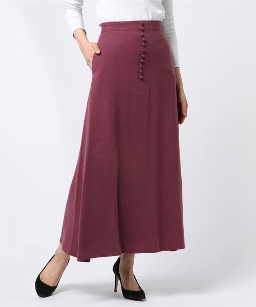 TRUDEA（トルディア）の「ポプリンツイルスカート（スカート・レディース・ベージュ/カーキ/ピンク・MEDIUM/SMALL）」の3枚目の写真