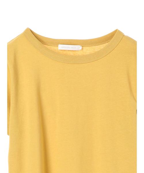 AMERICAN HOLIC（アメリカンホリック）の「クルーネック半袖カットプルオーバー＊（Tシャツ/カットソー・レディース・ブラック/ネイビー/オフホワイト/ピンク/イエロー/ベージュ系その他/キャメル・L/M）」の13枚目の写真