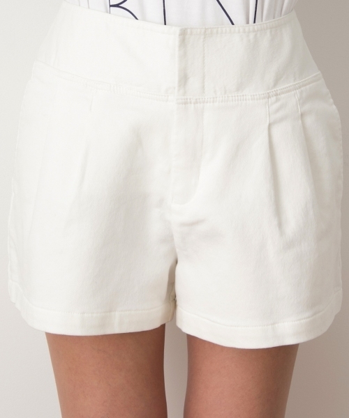 VIS（ビス）の「カットデニムショートパンツ★自宅で洗える★（その他パンツ・レディース・ホワイト・MEDIUM/SMALL）」の9枚目の写真