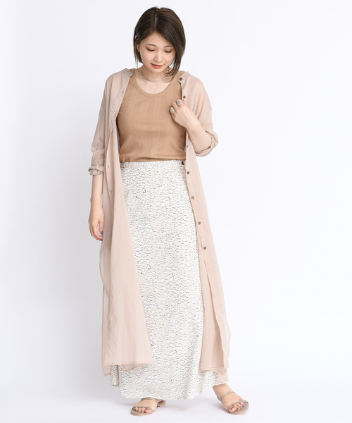 DouDou（ドゥドゥ）の「ロングシャツワンピース（ワンピース・レディース・ベージュ/グレー/ダークブラウン・FREE）」の11枚目の写真