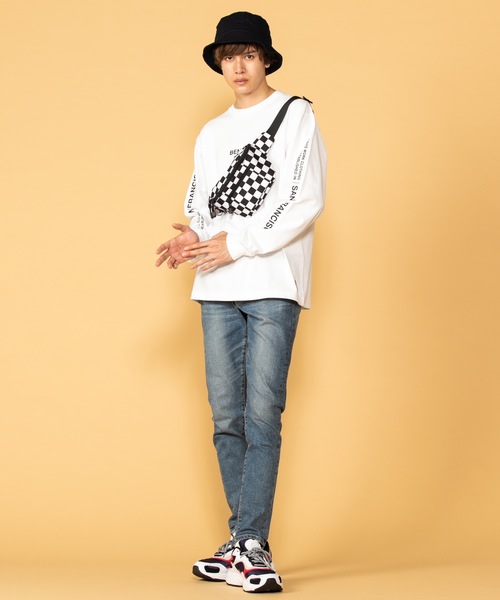 BEN DAVIS（ベンデイビス）の「∴WEGO/ベンデイビス別注ロゴロンT（Tシャツ/カットソー・メンズ・ホワイト/ブラック・MEDIUM/LARGE）」の8枚目の写真