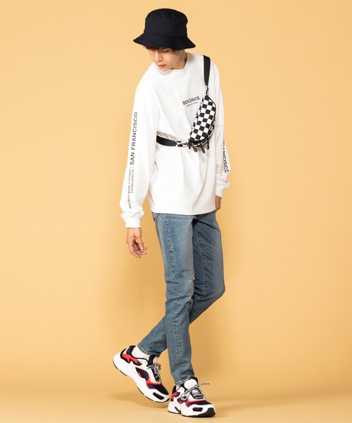 BEN DAVIS（ベンデイビス）の「∴WEGO/ベンデイビス別注ロゴロンT（Tシャツ/カットソー・メンズ・ホワイト/ブラック・MEDIUM/LARGE）」の10枚目の写真