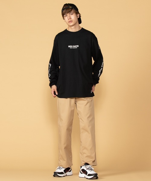 BEN DAVIS（ベンデイビス）の「∴WEGO/ベンデイビス別注ロゴロンT（Tシャツ/カットソー・メンズ・ホワイト/ブラック・MEDIUM/LARGE）」の13枚目の写真