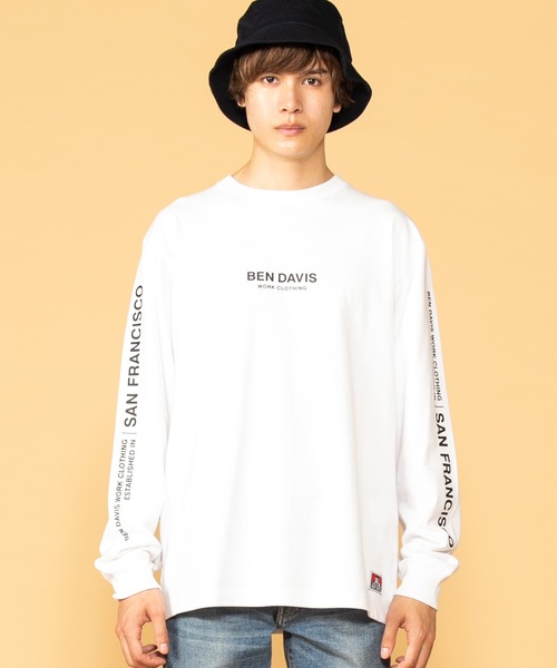 BEN DAVIS（ベンデイビス）の「∴WEGO/ベンデイビス別注ロゴロンT（Tシャツ/カットソー・メンズ・ホワイト/ブラック・MEDIUM/LARGE）」の19枚目の写真