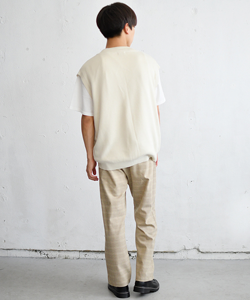 PairPair（ペアペア）の「チェック柄ゆるワイドパンツ（その他パンツ・メンズ・ブラック/ベージュ/ブラウン・FREE）」の16枚目の写真