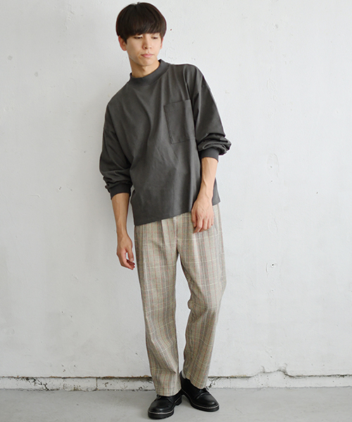 PairPair（ペアペア）の「チェック柄ゆるワイドパンツ（その他パンツ・メンズ・ブラック/ベージュ/ブラウン・FREE）」の7枚目の写真