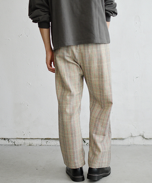 PairPair（ペアペア）の「チェック柄ゆるワイドパンツ（その他パンツ・メンズ・ブラック/ベージュ/ブラウン・FREE）」の5枚目の写真