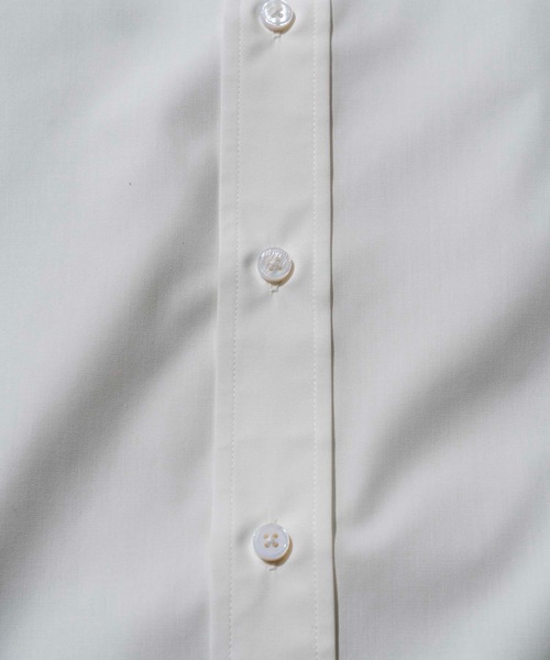 MAISON SPECIAL(メゾンスペシャル)の「【WEB限定】テックブロードスタンドカラーシャツ 【MAISON SPECIAL/メゾンスペシャル】(シャツ/ブラウス・メンズ・ダークブラウン/ベージュ/オフホワイト/カーキ/パープル/イエロー/ブラック/ネイビー/グリーン/バーガンディー/オリーブ/ブルー・44/46/48)」の17枚目の写真