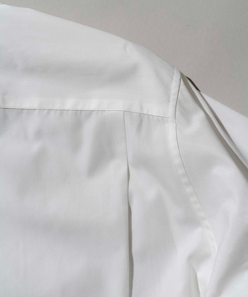 MAISON SPECIAL(メゾンスペシャル)の「【WEB限定】テックブロードスタンドカラーシャツ 【MAISON SPECIAL/メゾンスペシャル】(シャツ/ブラウス・メンズ・ダークブラウン/ベージュ/オフホワイト/カーキ/パープル/イエロー/ブラック/ネイビー/グリーン/バーガンディー/オリーブ/ブルー・44/46/48)」の20枚目の写真