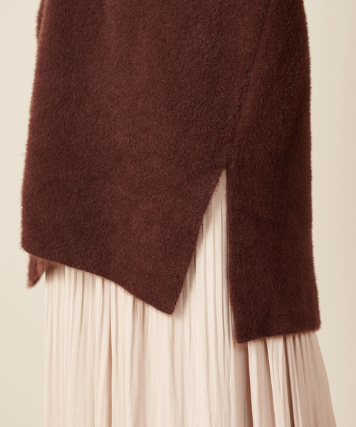 シャギーカーデ ニット セーター Omekashi オメカシ のファッション トップス セール