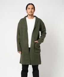 Men's wool fleece l/s shawl gaun
