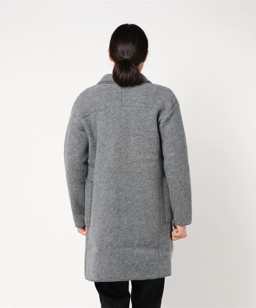 three dots(スリードッツ)の「Men's wool fleece l/s shawl gaun(その他アウター・メンズ・グレー/カーキ・MEDIUM/LARGE/SMALL)」の4枚目の写真
