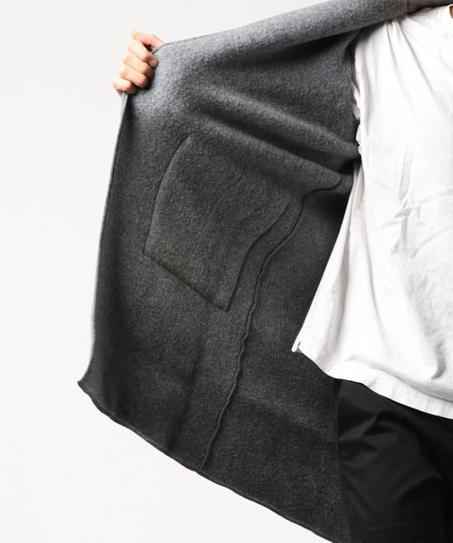three dots(スリードッツ)の「Men's wool fleece l/s shawl gaun(その他アウター・メンズ・グレー/カーキ・MEDIUM/LARGE/SMALL)」の5枚目の写真