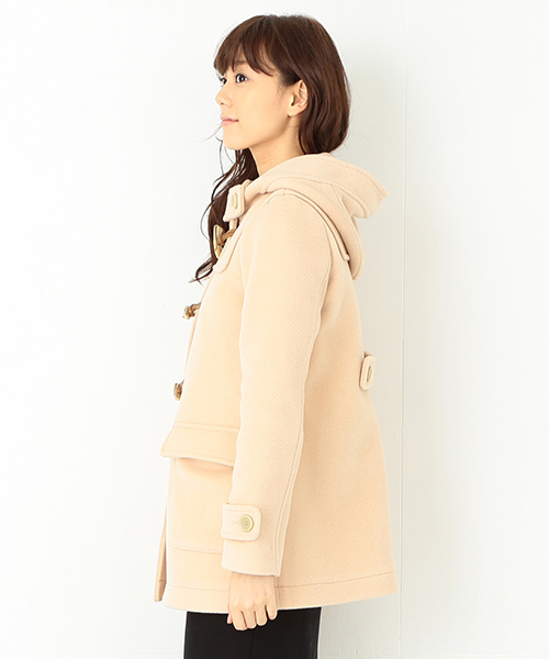 Ray BEAMS(レイビームス)の「◎Ray BEAMS / 綾パイルカット ダッフル コート(ダッフルコート・レディース・ベージュ/ブラック・0/1)」の7枚目の写真
